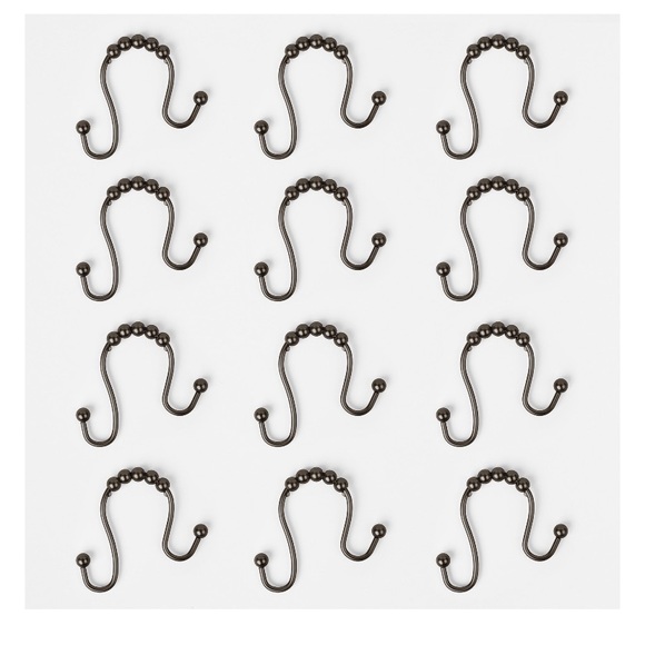 Better Homes & Gardens Rustproof Double Easy Glide Shower Hooks, Bronze - Picture 3 of 5